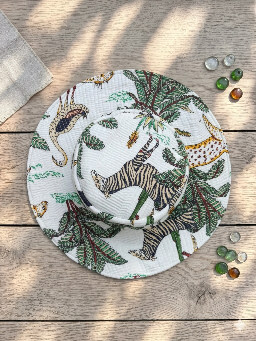 Wild Safari Printed Summer Hat for Women